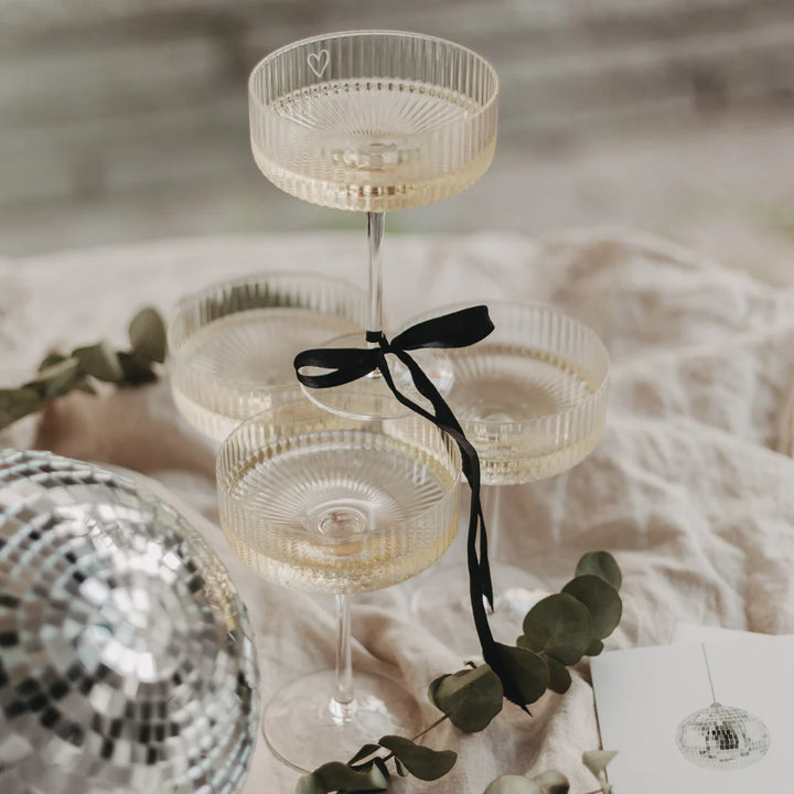Champagnerglas Herz von Eulenschnitt 2