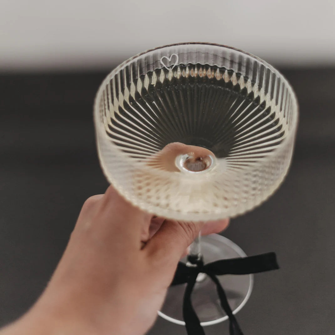 Champagnerglas Herz von Eulenschnitt 5 