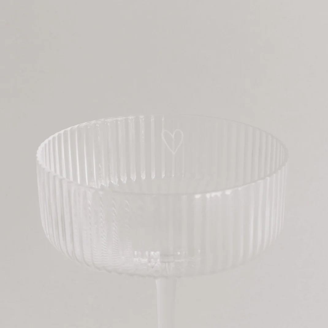 Champagnerglas Herz von Eulenschnitt 6