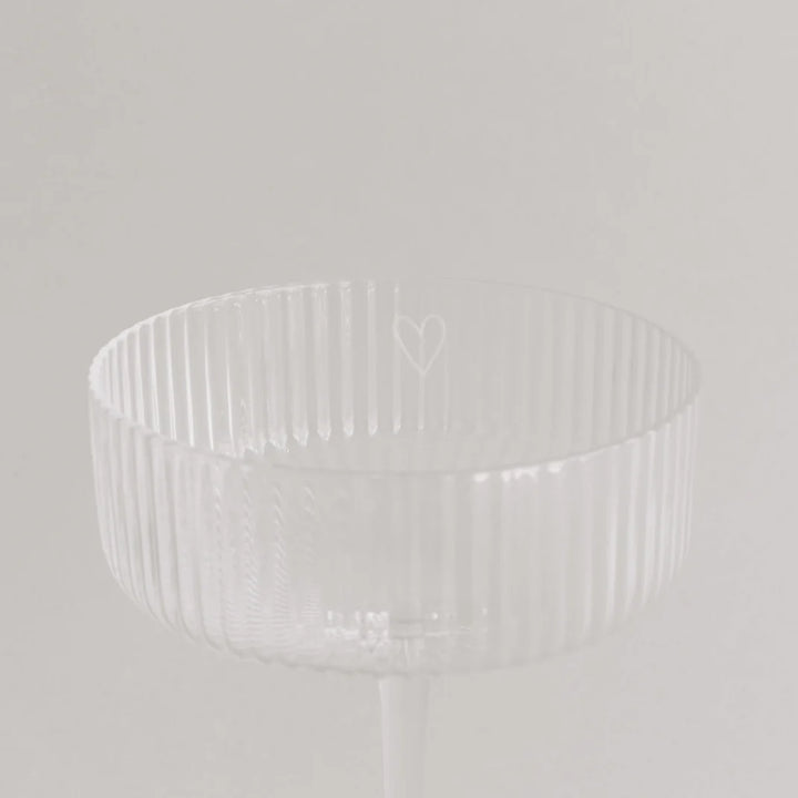 Champagnerglas Herz von Eulenschnitt 6