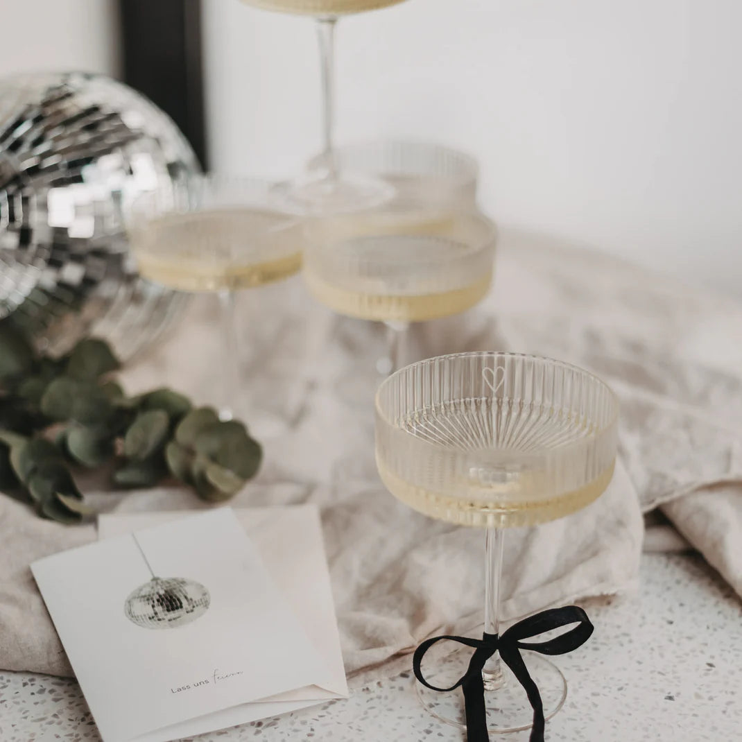 Champagnerglas Herz von Eulenschnitt 8