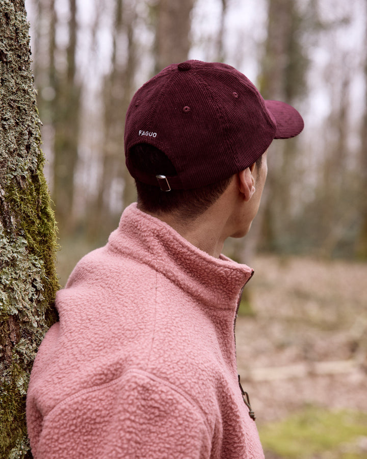 Cord Cap Woven Burgundy von Faguo 2 