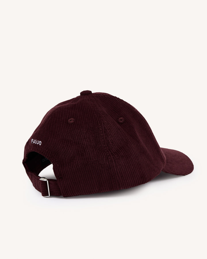 Cord Cap Woven Burgundy von Faguo 3