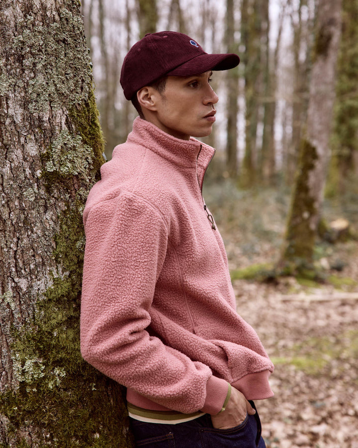 Cord Cap Woven Burgundy von Faguo