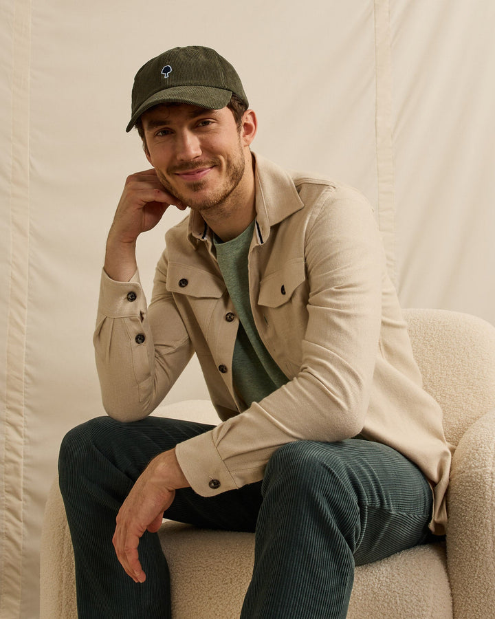 Cord Cap Woven Kaki von Faguo – Ansicht 6