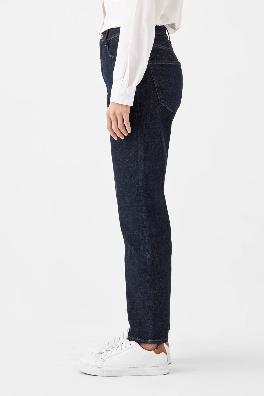 Jeans Stardust O-Shape High Waist Dark Indigo von Dawn - Zweiblatt 2