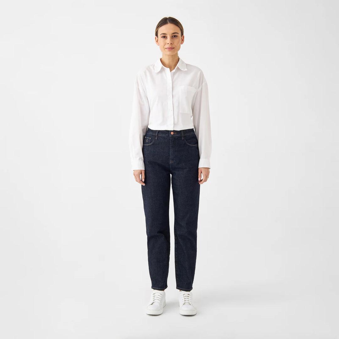 Jeans Stardust O-Shape High Waist Dark Indigo von Dawn - Zweiblatt