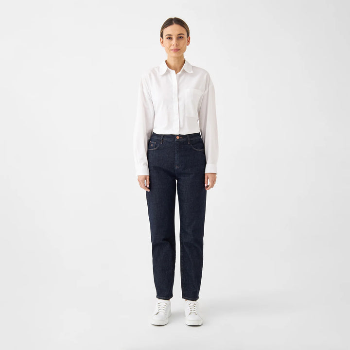 Jeans Stardust O-Shape High Waist Dark Indigo von Dawn - Zweiblatt