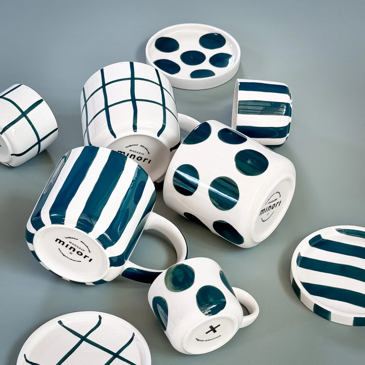 Espresso Set Dots Gentle Green 2-Teilig von Magazin minori 1