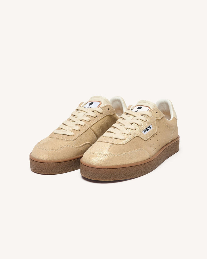 Schuhe Lumbo Leder Gold von Faguo 3