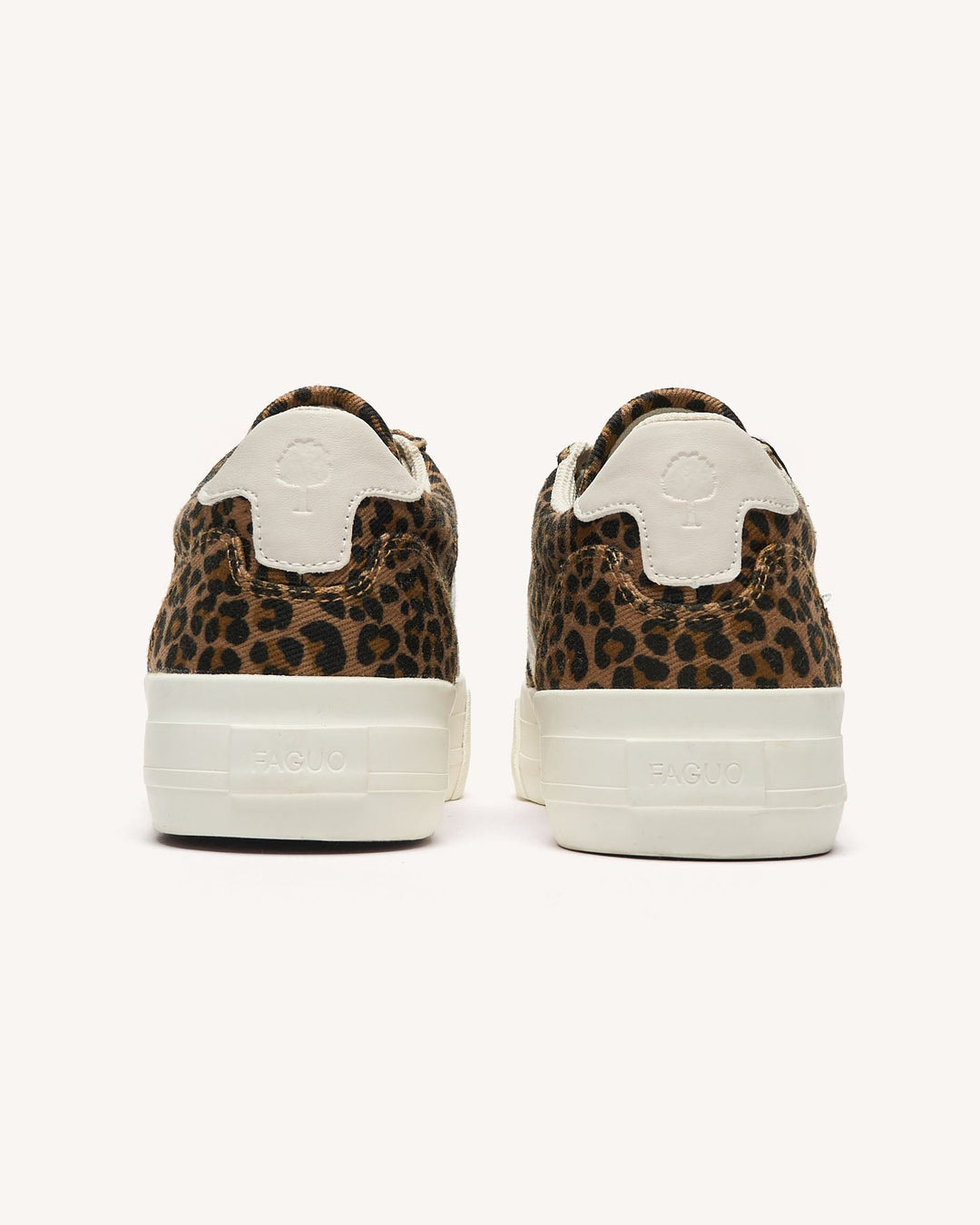 Schuhe Walnut Platform Leopard Braun von Faguo 4