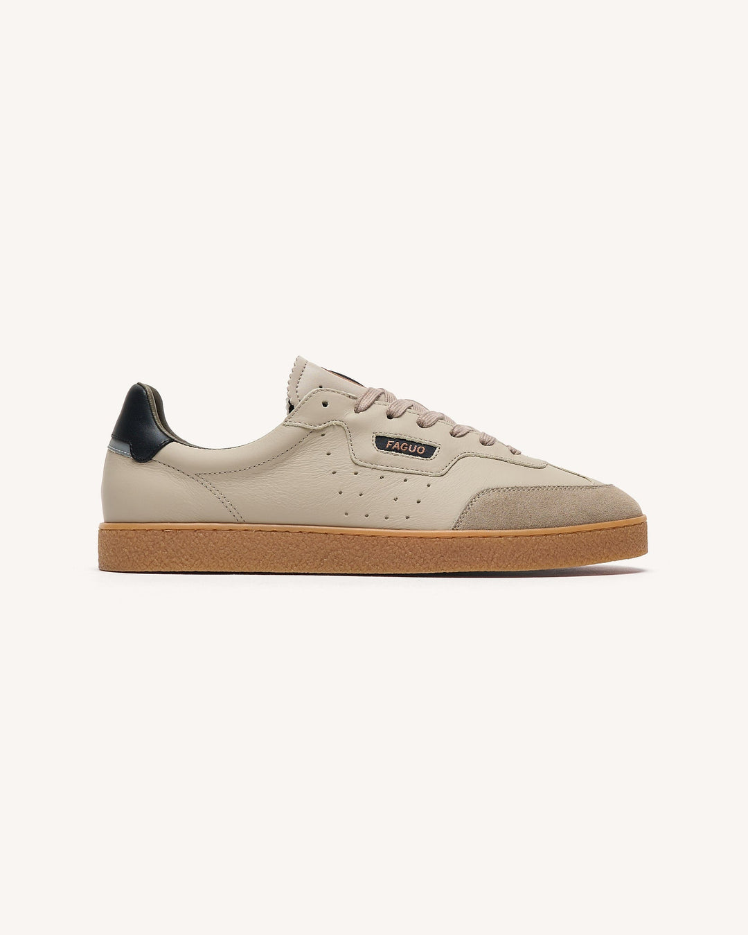 Schuhe Lumbo Leather-Sue Beige von Faguo
