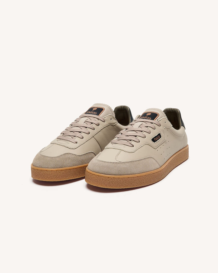 Schuhe Lumbo Leather-Sue Beige von Faguo 2