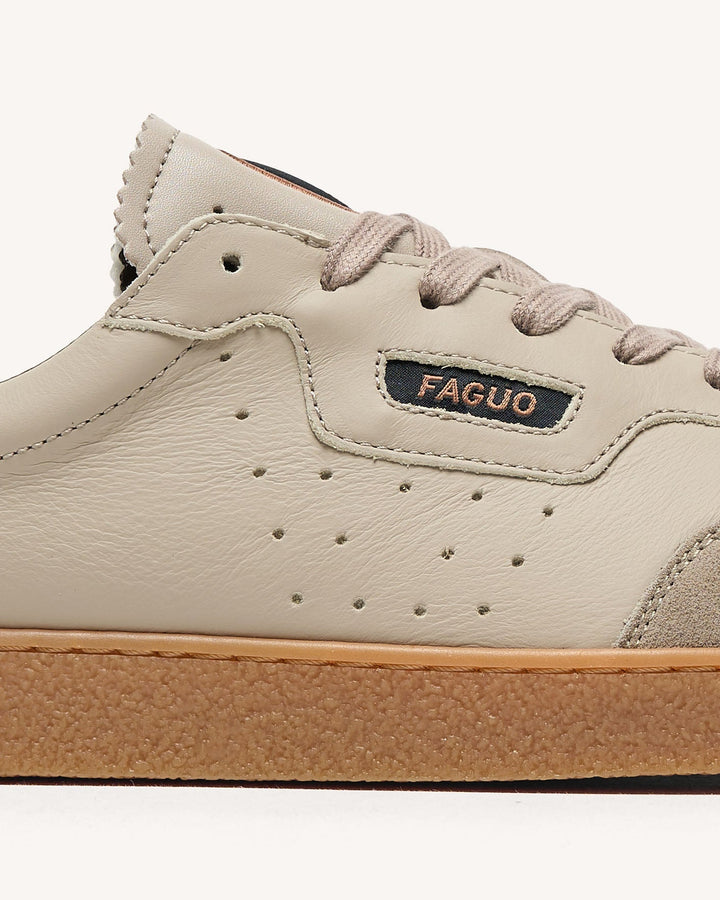 Schuhe Lumbo Leather-Sue Beige von Faguo 5