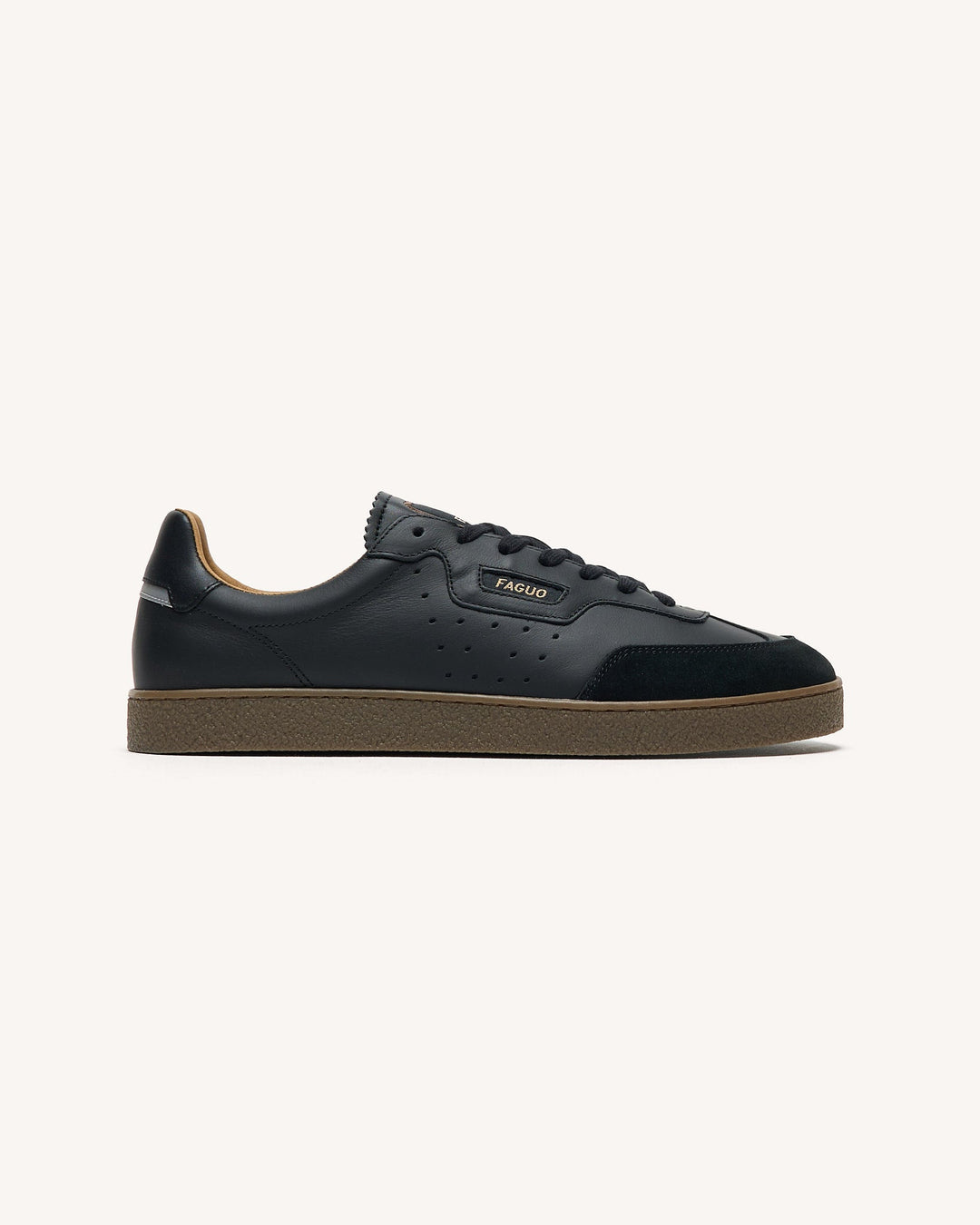 Schuhe Lumbo Leather-Sue Black von Faguo