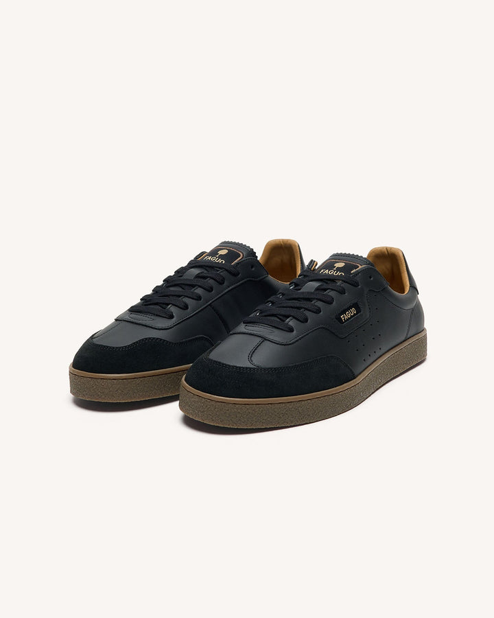 Schuhe Lumbo Leather-Sue Black von Faguo 3
