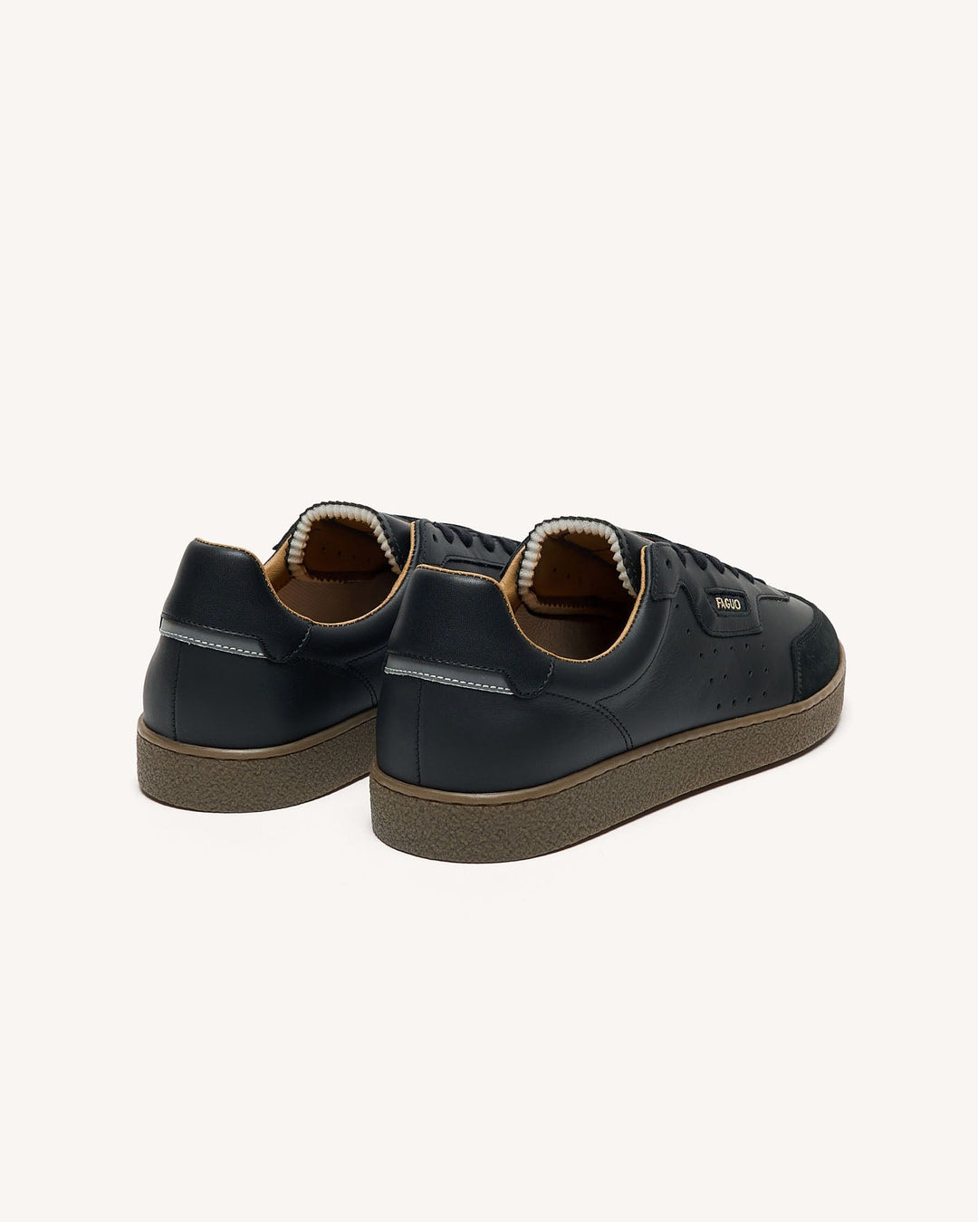 Schuhe Lumbo Leather-Sue Black von Faguo 4