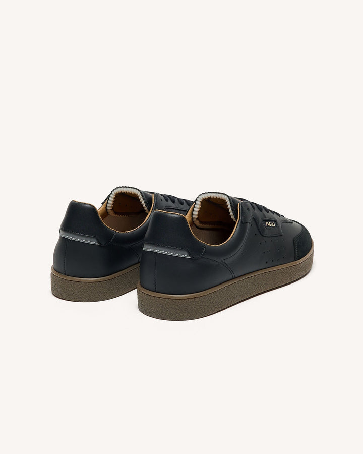 Schuhe Lumbo Leather-Sue Black von Faguo 4