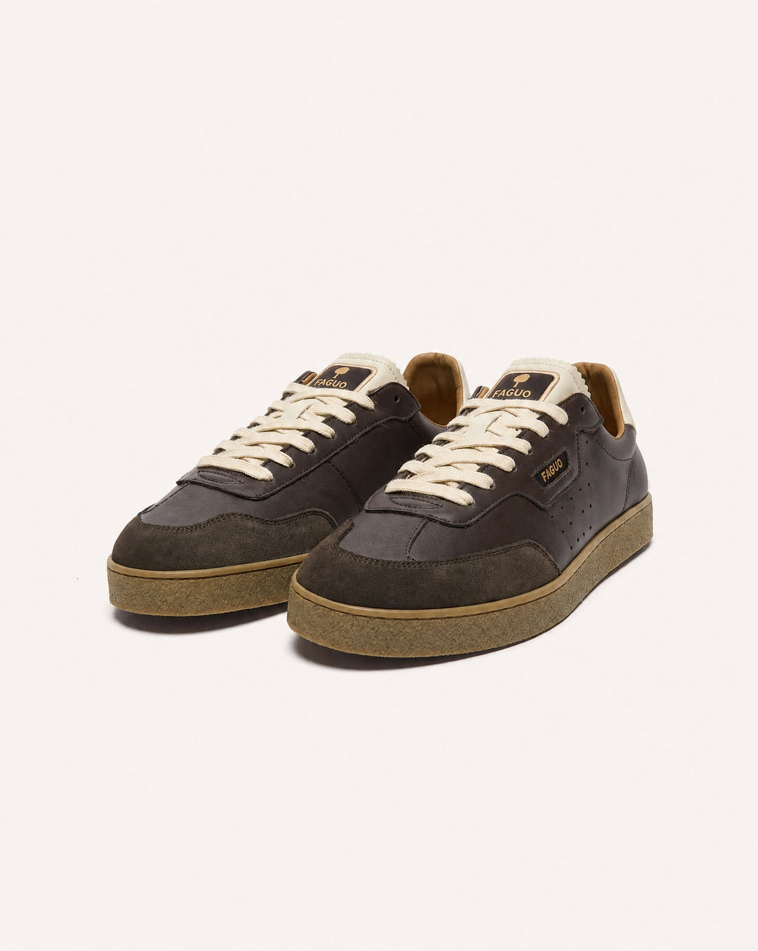 Schuhe Lumbo Leather-Sue Brown von Faguo 3