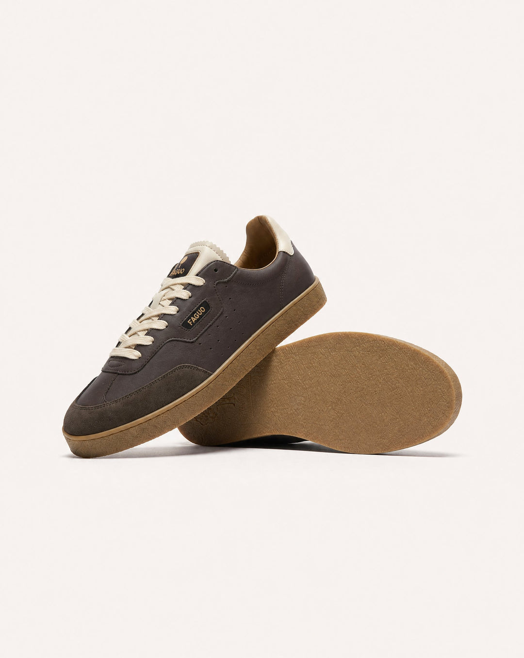 Schuhe Lumbo Leather-Sue Brown von Faguo 7