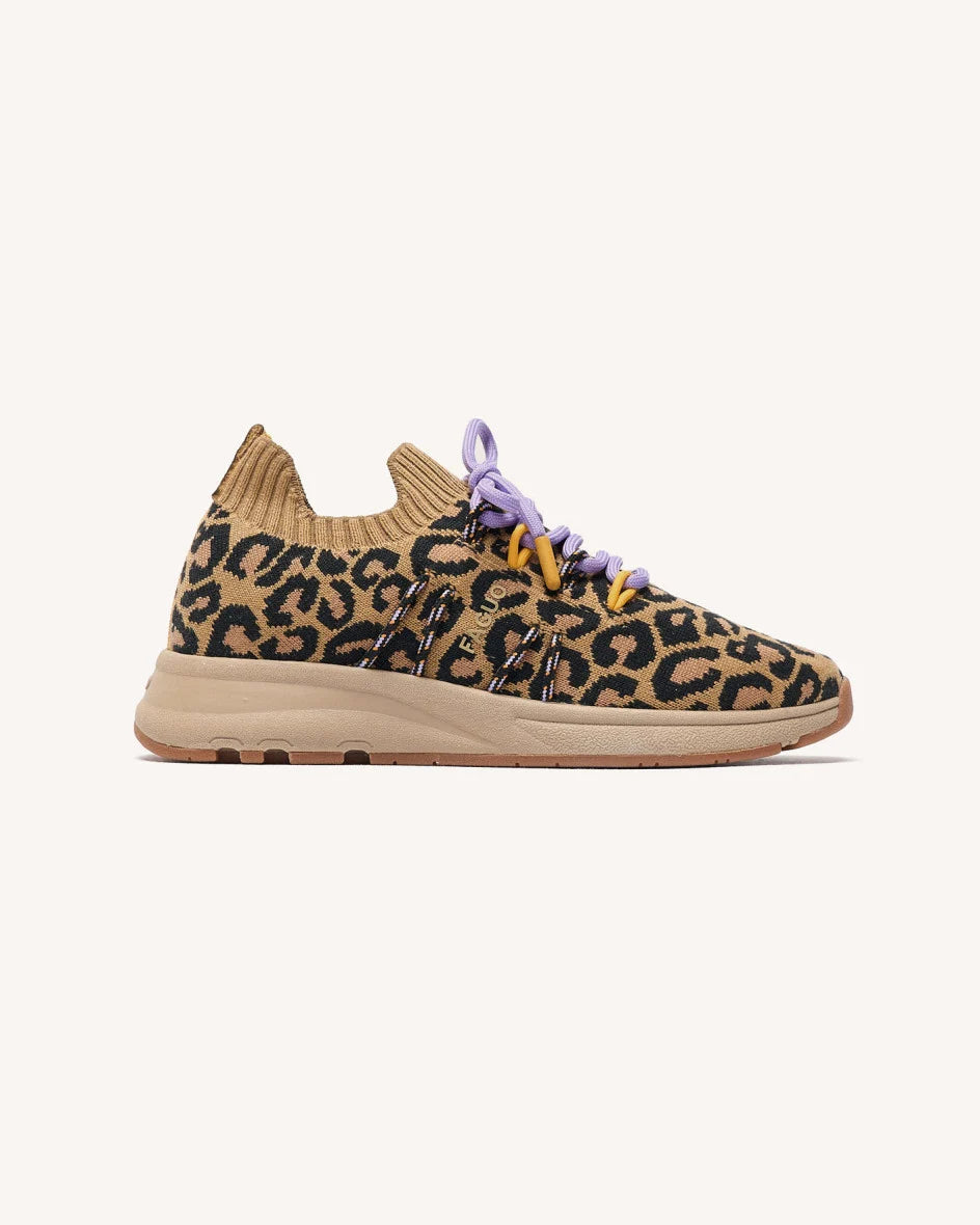 Schuhe Heartwood Knit Brown Leopard – Faguo – Zweiblatt 2