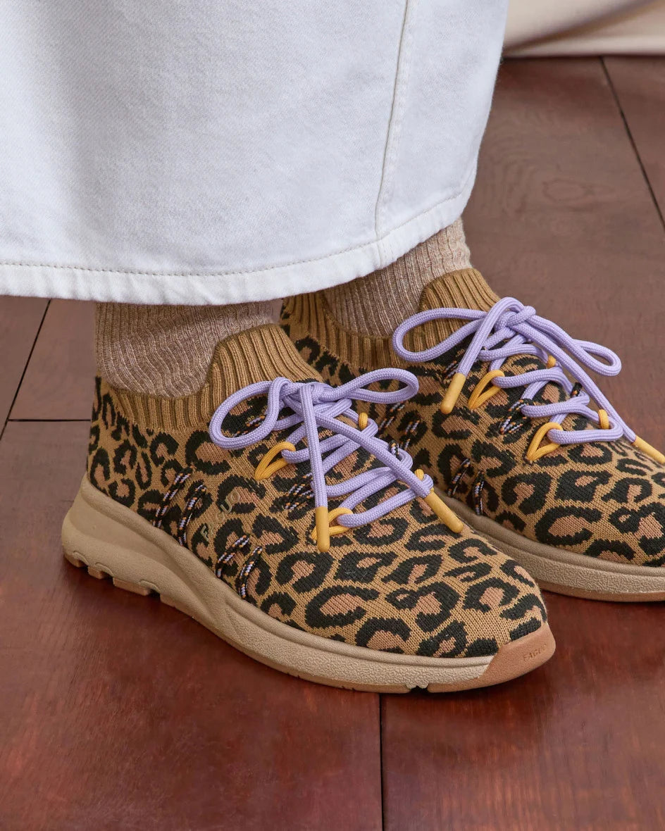 Schuhe Heartwood Knit Brown Leopard – Faguo – Zweiblatt 3