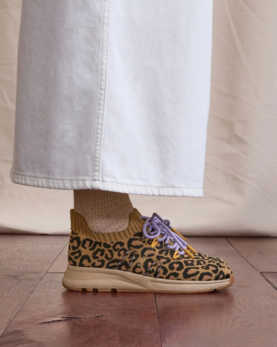 Schuhe Heartwood Knit Brown Leopard – Faguo – Zweiblatt