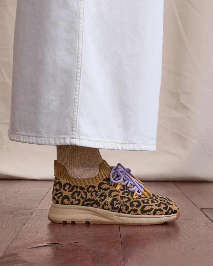 Schuhe Heartwood Knit Brown Leopard – Faguo – Zweiblatt