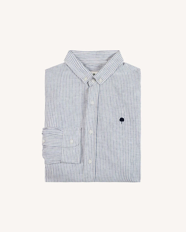 Hemd Ivoy Langarm Gestreift Ecru Navy – Faguo – Zweiblatt 5