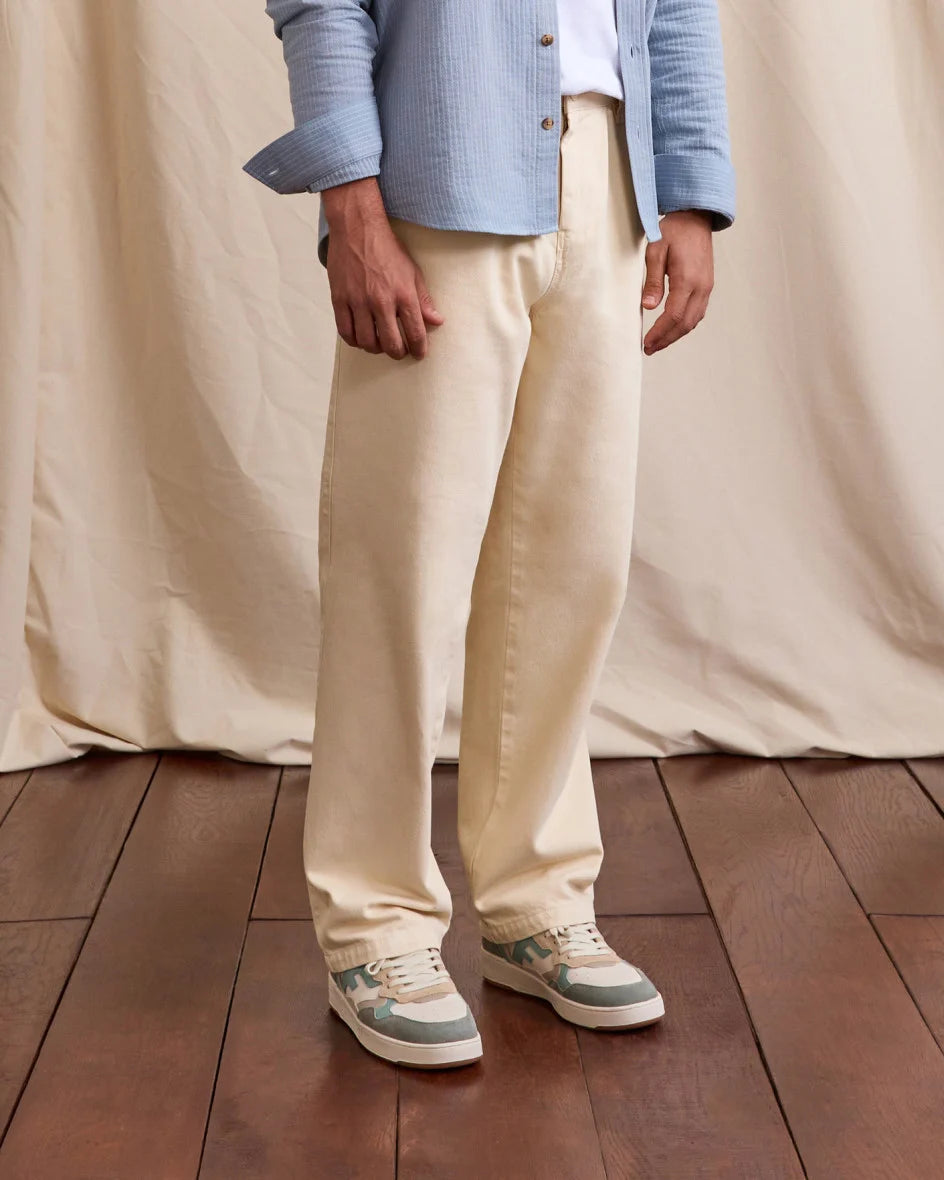 Hose Landais Woven Ecru – Faguo – Zweiblatt 