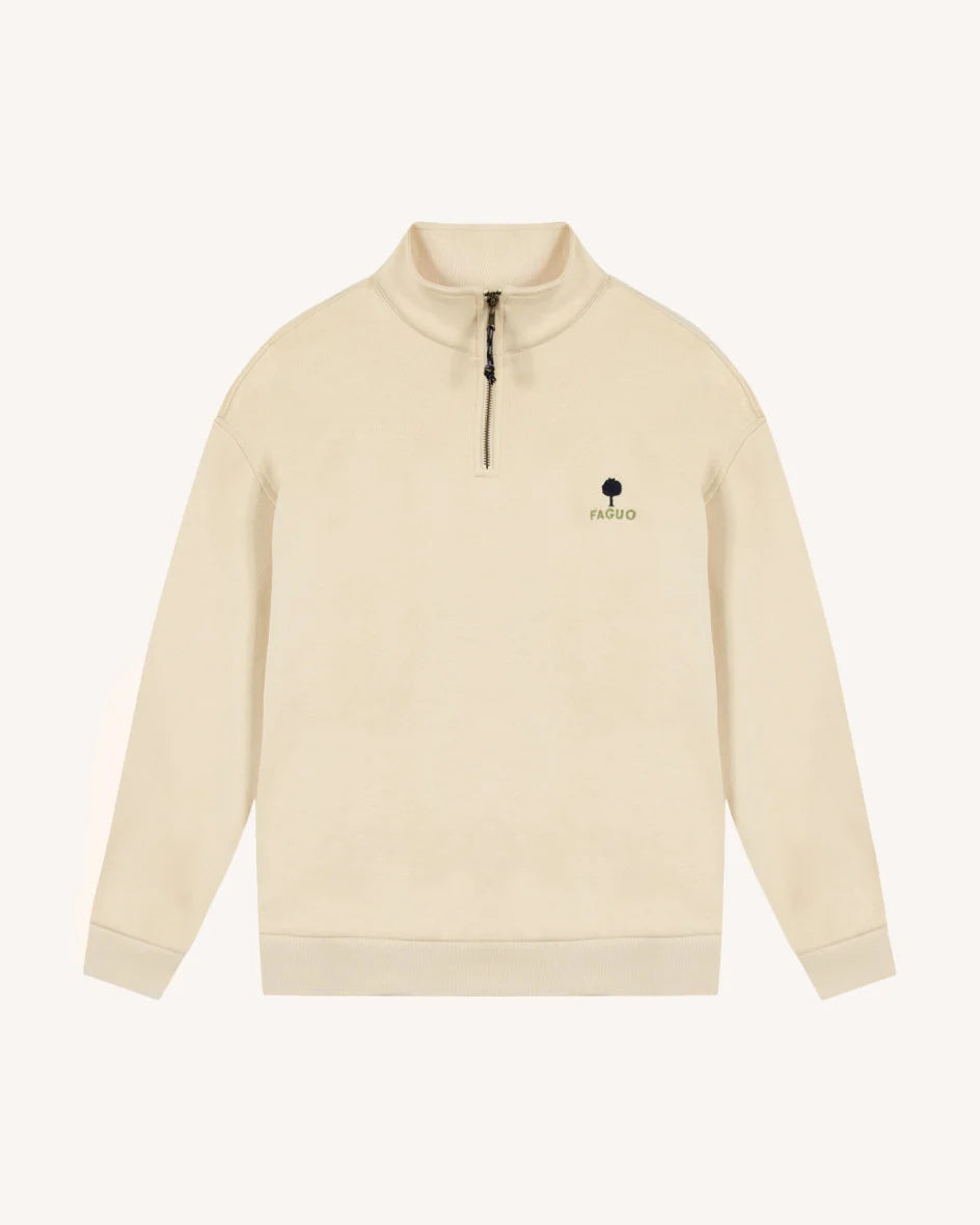 Pullover Amboise Knit Half Zip Ecru – Faguo – Zweiblatt 2