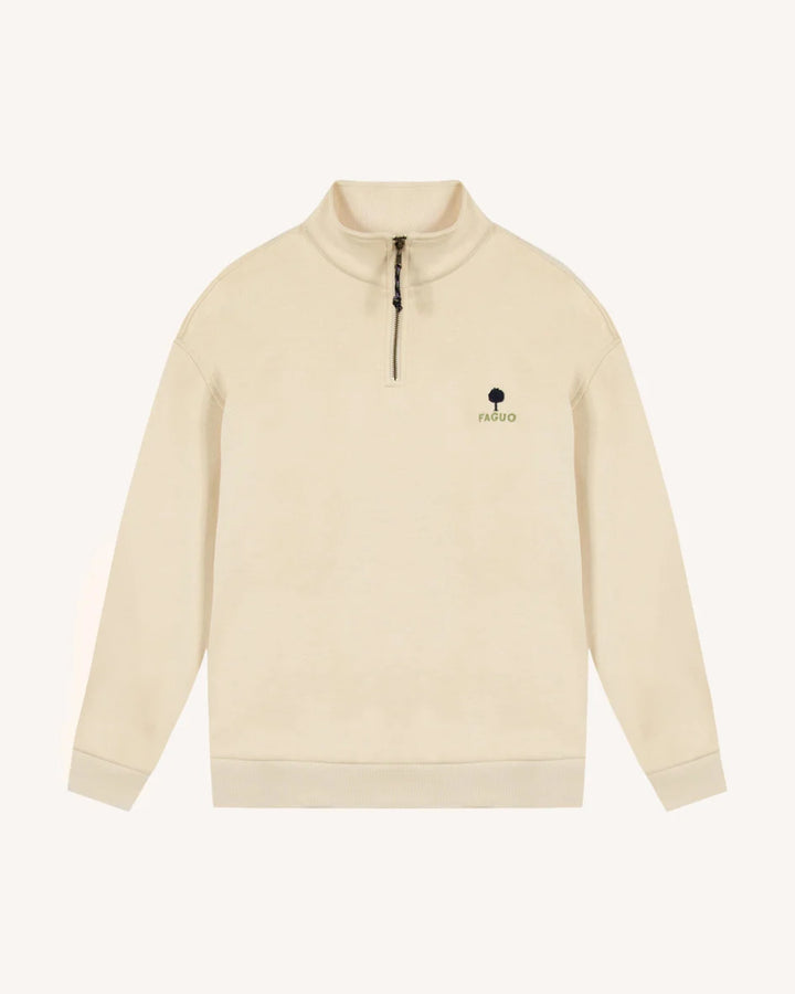 Pullover Amboise Knit Half Zip Ecru – Faguo – Zweiblatt 2