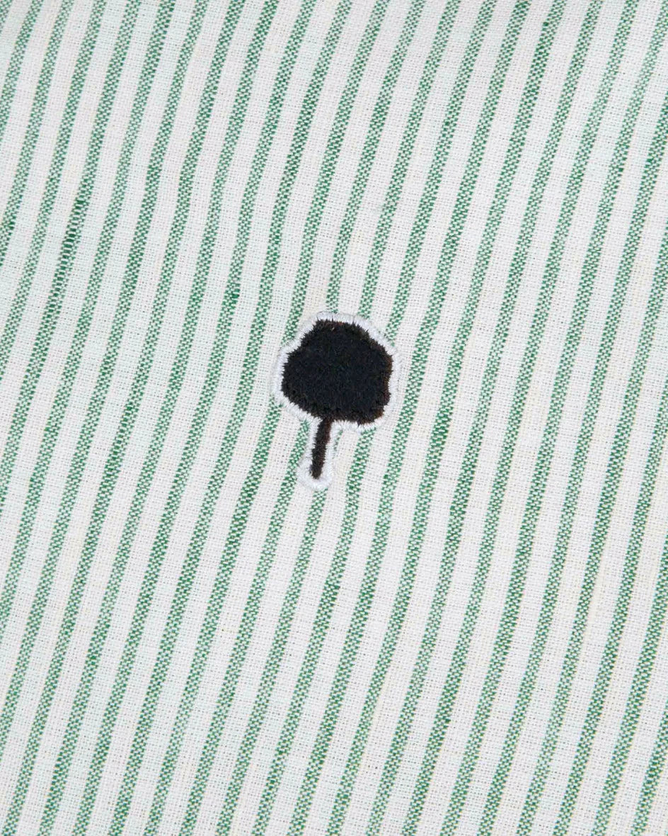 Hemd Ivoy Langarm Gestreift Ecru Green – Faguo – Zweiblatt 4
