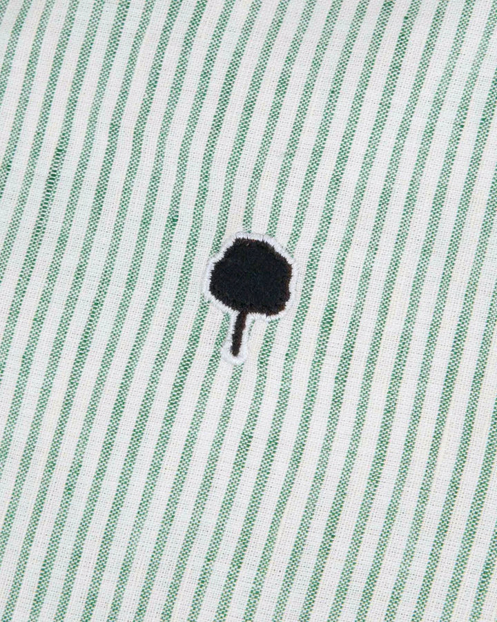 Hemd Ivoy Langarm Gestreift Ecru Green – Faguo – Zweiblatt 4