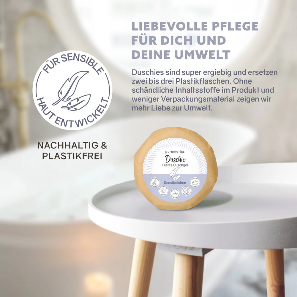 Festes Duschgel Duschie Sensibelchen von puremetics 5