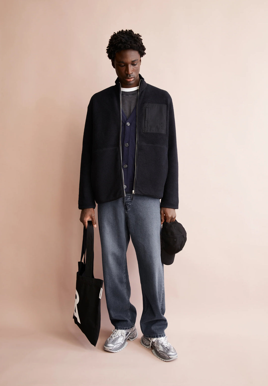 Fleecejacke FLAABO FLEECE JACKET Black von Armedangels 4