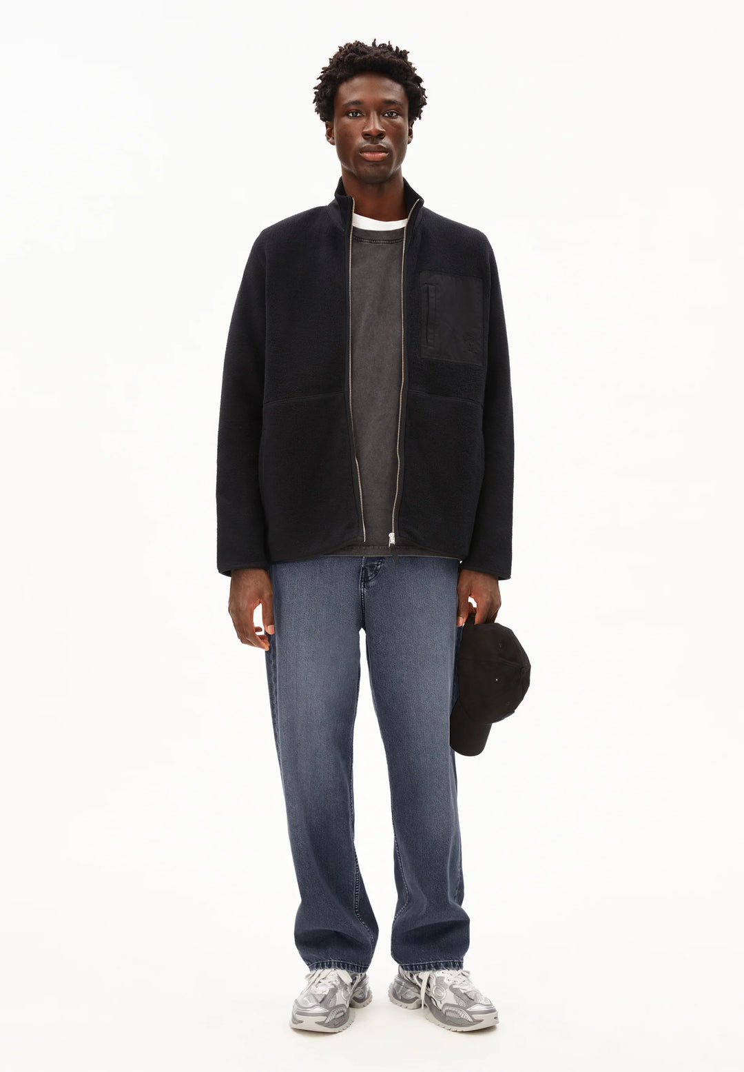 Fleecejacke FLAABO FLEECE JACKET Black von Armedangels 5