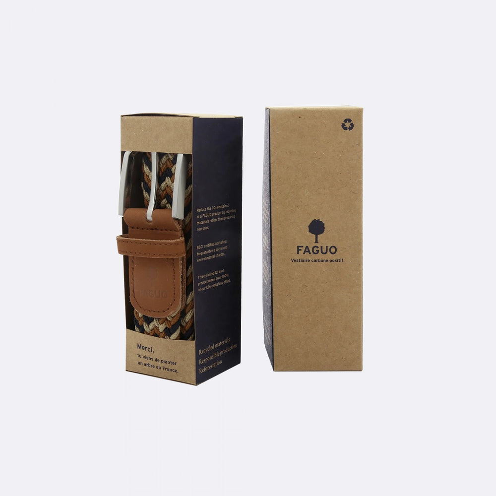 Gürtel Navy & Sand von Faguo 5