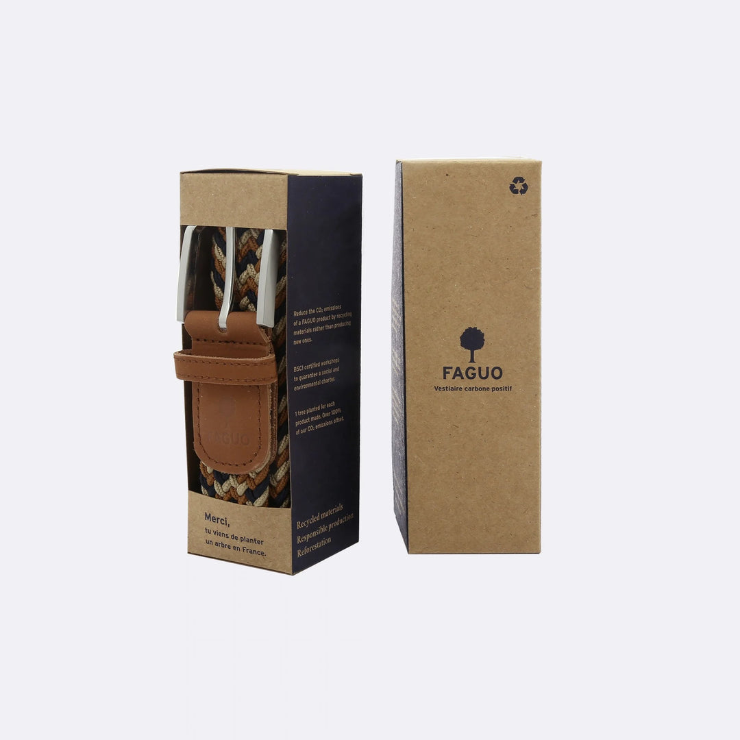 Gürtel Navy & Sand von Faguo 5
