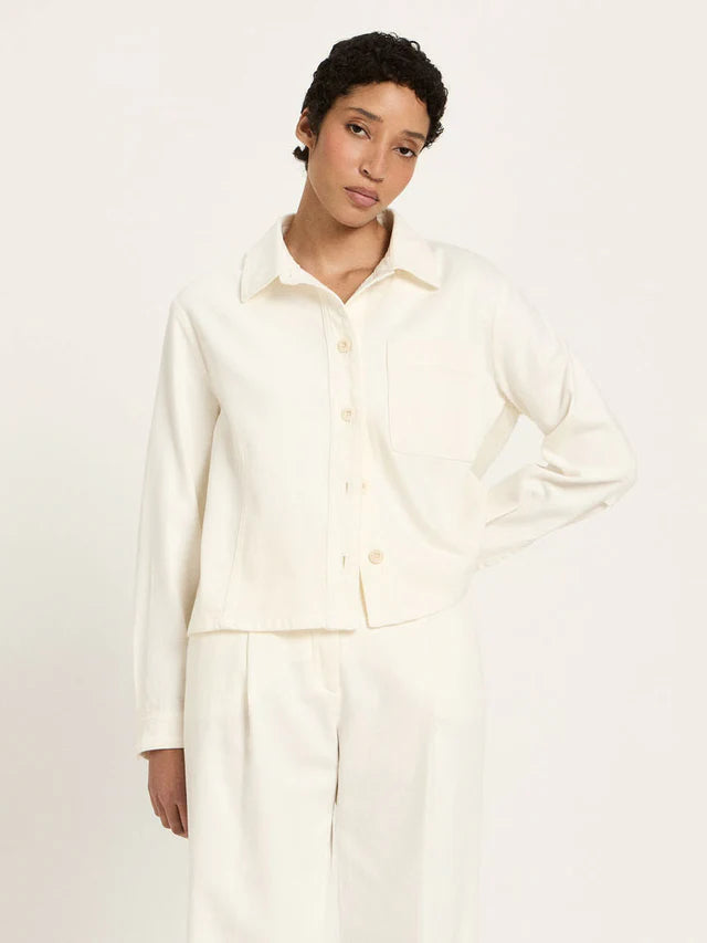 Hemdjacke GOTS White von Lanius