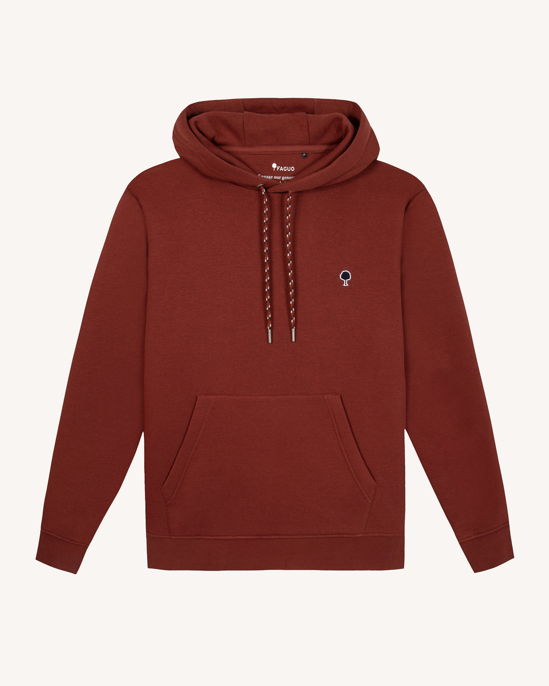 Hoodie Dirac Knit Burgundy von Faguo 2