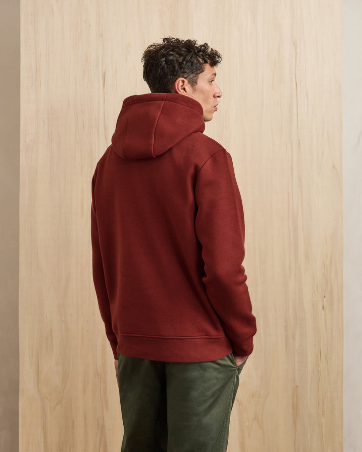 Hoodie Dirac Knit Burgundy von Faguo 3