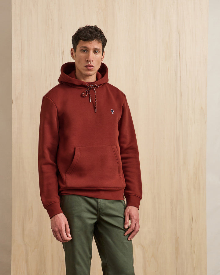 Hoodie Dirac Knit Burgundy von Faguo