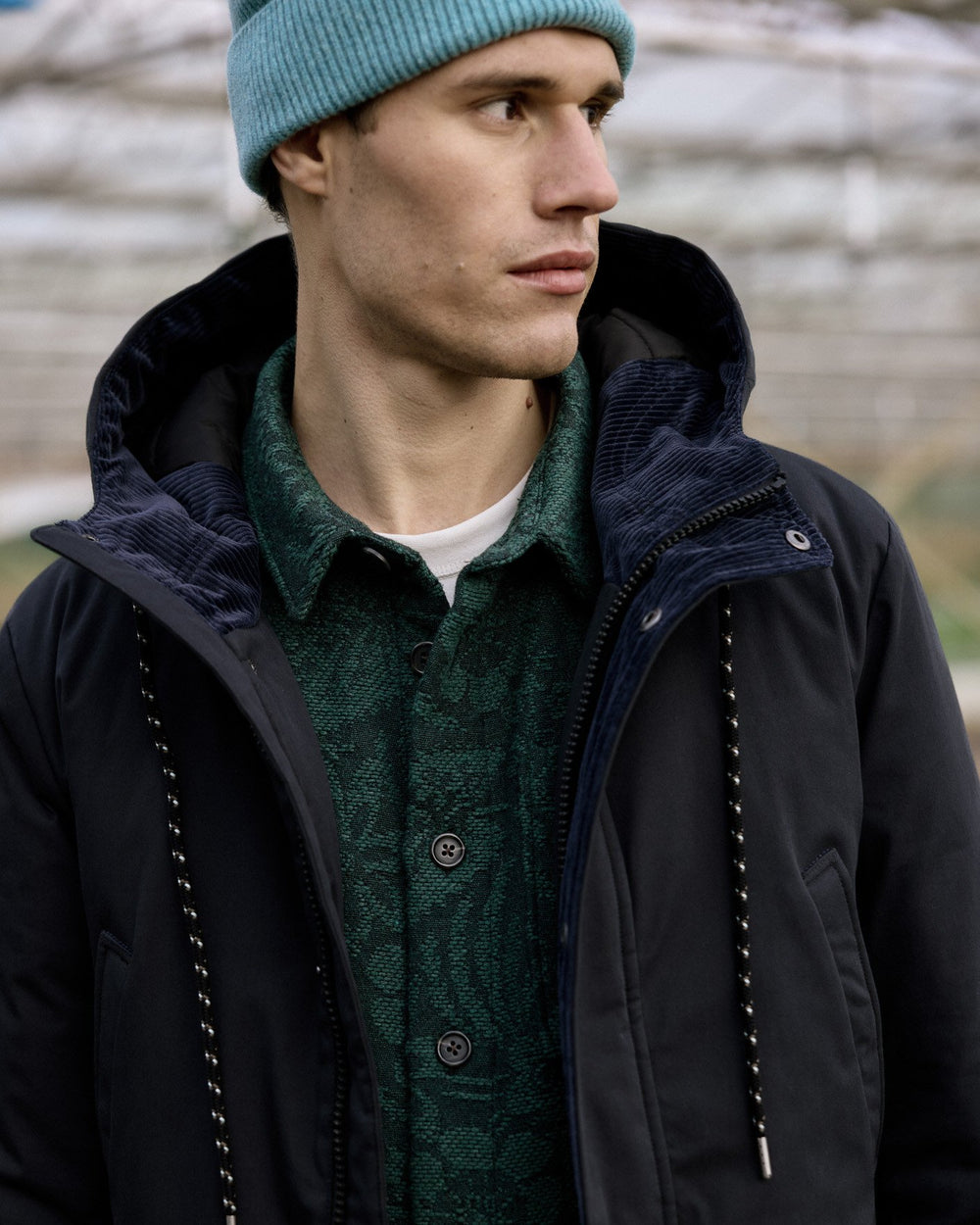 Jacke Cheverny Woven Black von Faguo 3