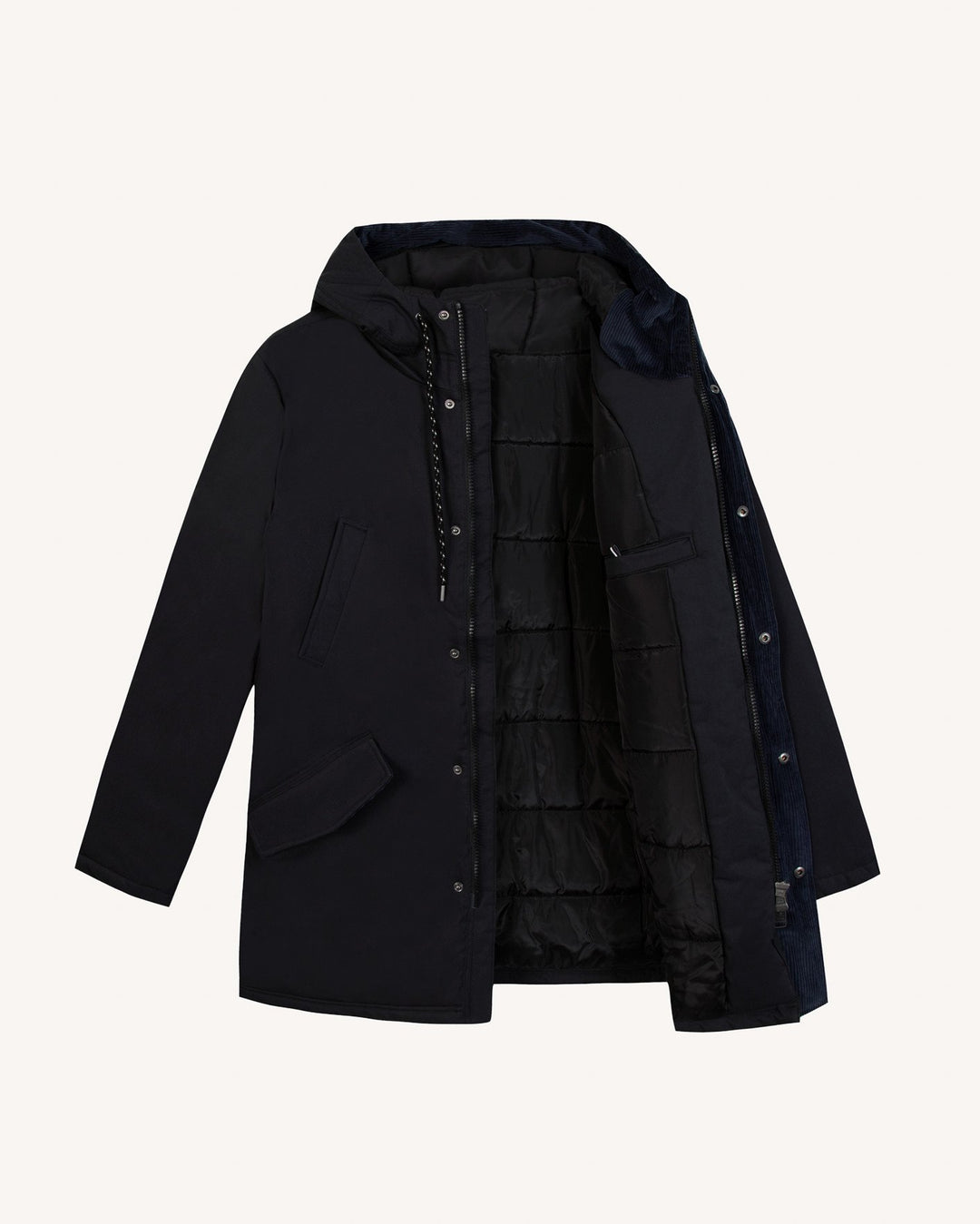 Jacke Cheverny Woven Black von Faguo 4