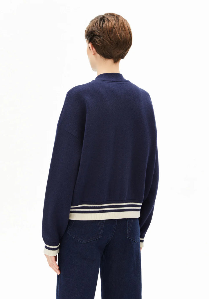 Jacke ICONIC A BOMBER JACKET Tinted Navy-Oatmilk von Armedangels 1