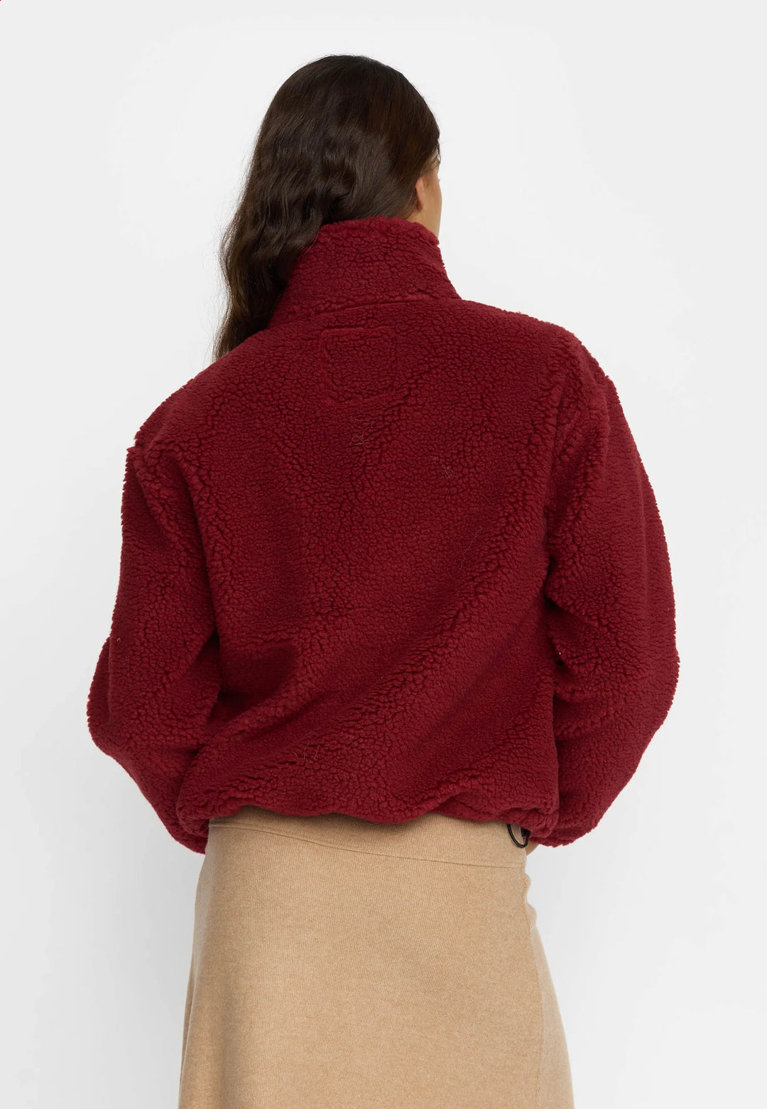 Jacke Pocket Teddy Burgundy von Selfhood 2
