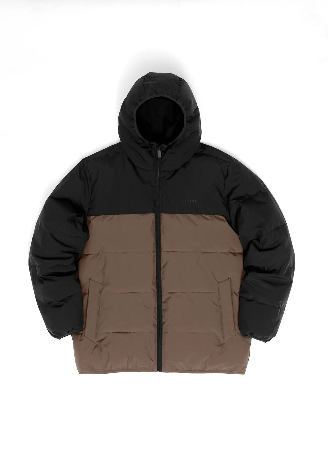 Jacke Puffer Jacket Black/Olive Brown von Mazine 8