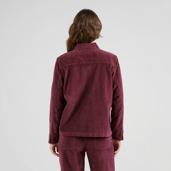 Jacket Stiby Corduroy Fig Red von Dedicated 5
