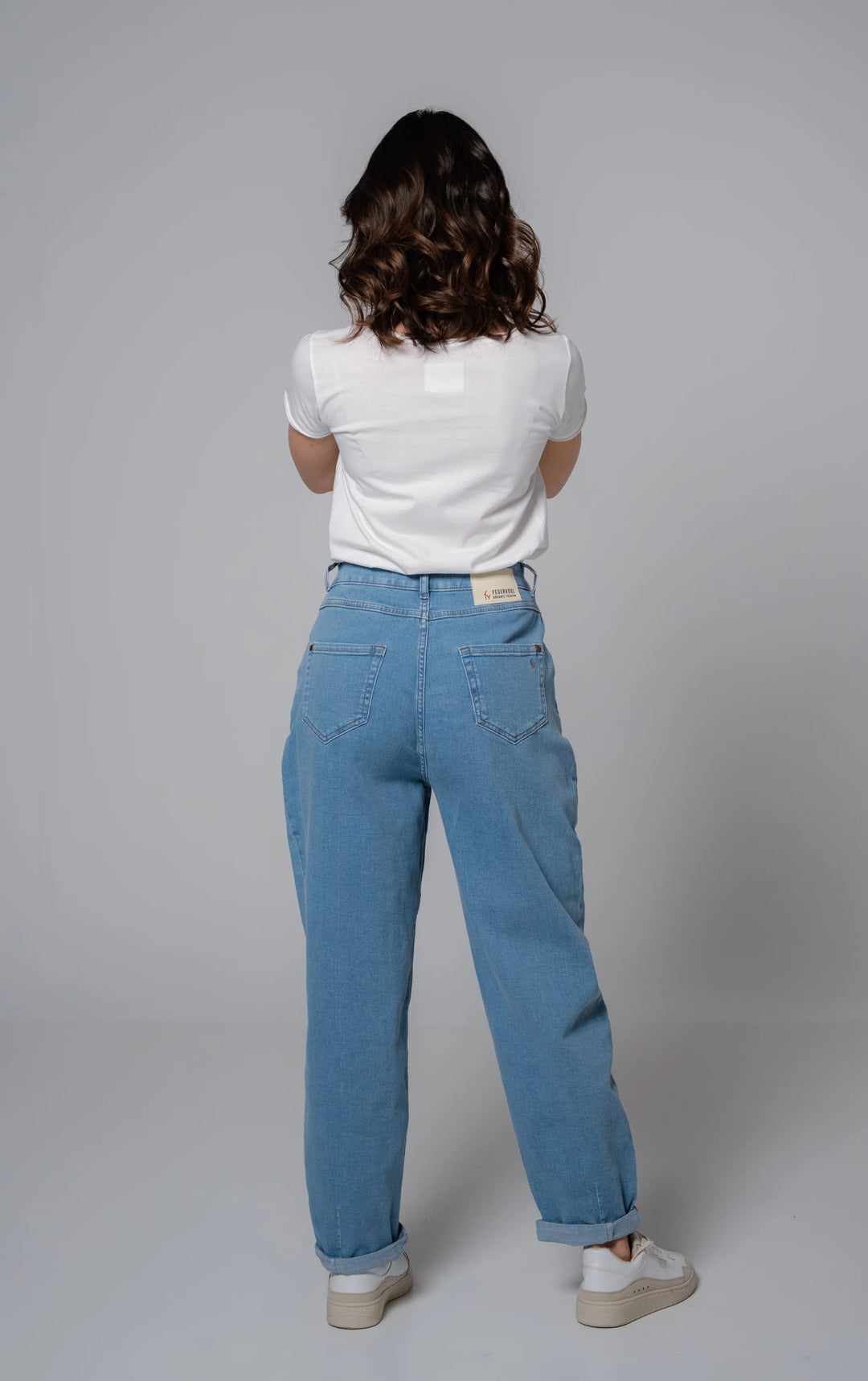 Jeans BEL:LA Balloon High Waist Summersky von Feuervogl 3